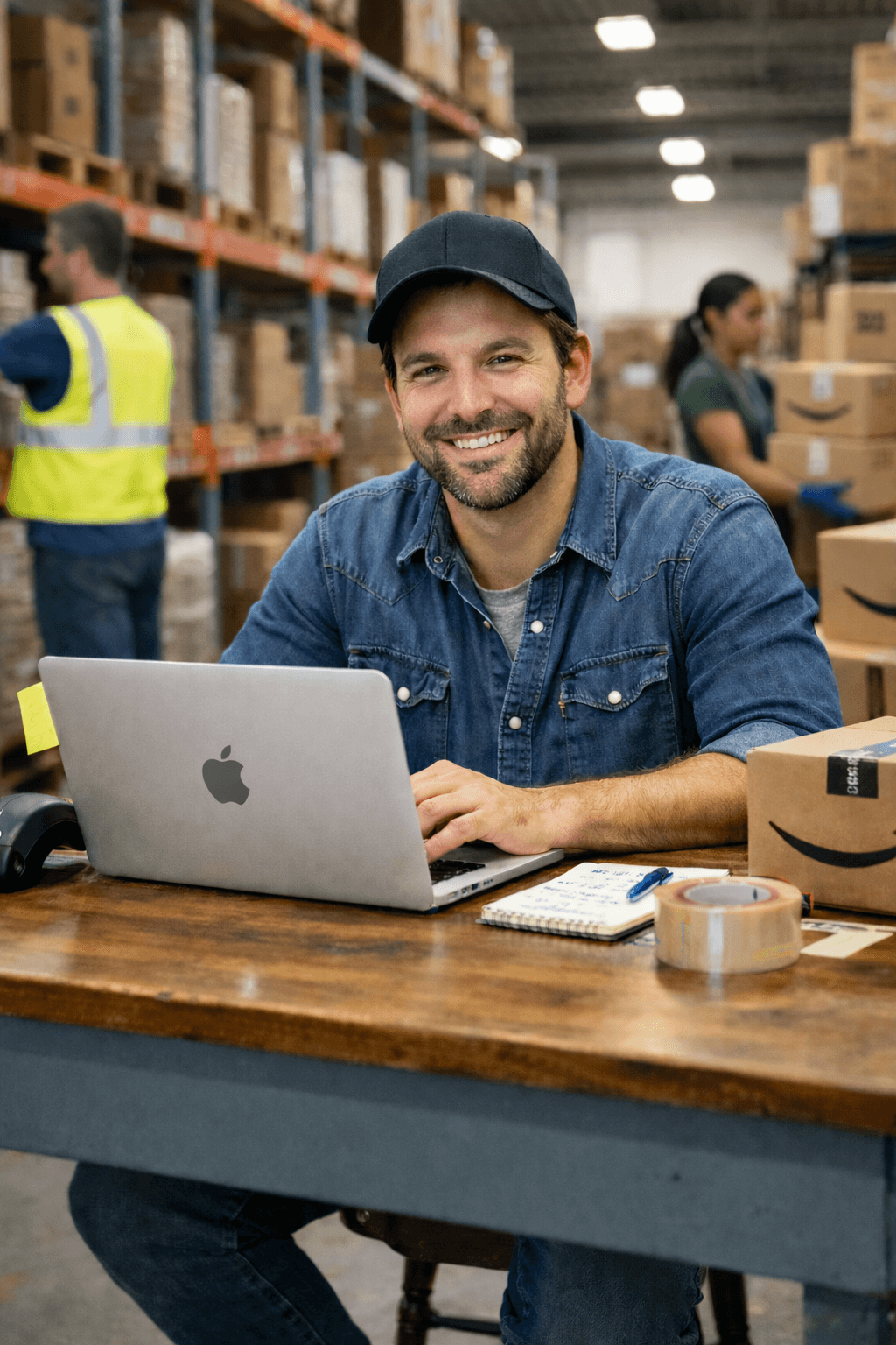 Amazon seller managing inventory with ReplenFlow